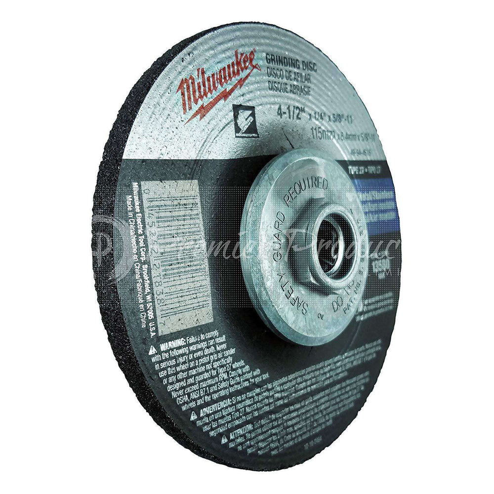 milwaukee-5-pack-4-1-2-hubbed-grinding-wheel-for-grinders-aggressive-grinding-for-metal-stainless-steel-4-1-2-x-1-4-x-5-8-inch-11-unc-depressed