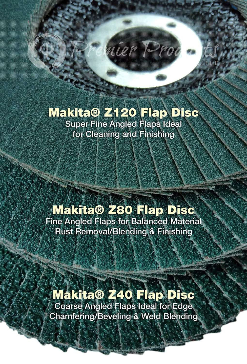 makita-5-pack-40-grit-flap-disc-for-grinders-aggressive-conditioning-for-metal-stainless-steel-non-ferrous-4-1-2-x-7-8-inch-z40-angled