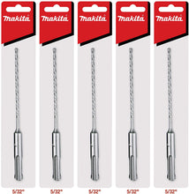 Makita Multi-Pack - SDS-Plus Drill Bits For SDS+ Rotary Hammers - Up to 10" Deep Drilling Into Concrete & Masonry