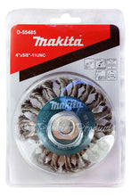 Makita 2 Piece - 4 Inch Crimped & Twist Wire Wheel Brush Set For 4.5" Grinders - Complete Conditioning For Metal - 4" x 5/8-Inch | 11 UNC