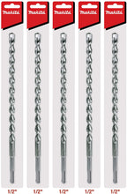 Makita Multi-Pack - SDS-Plus Drill Bits For SDS+ Rotary Hammers - Up to 10" Deep Drilling Into Concrete & Masonry