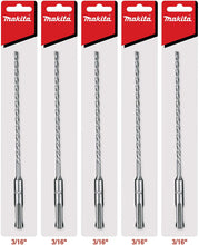 Makita Multi-Pack - SDS-Plus Drill Bits For SDS+ Rotary Hammers - Up to 10" Deep Drilling Into Concrete & Masonry