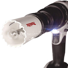 Makita 9 Piece - Electricians Bi-Metal Hole Saw Kit For Drills - Precise Boring Into All Materials