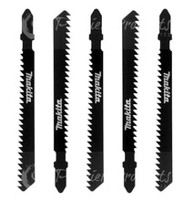 Makita 5 Piece - T Shank Jigsaw Blades For Jigsaws On Wood & PVC