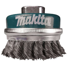 Makita 1 Piece - 2.5 Inch Dense Knotted Wire Cup Brush For Grinders On Metal