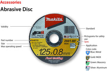Makita 5 Pack - 7 Inch Grinding Wheel For 7”+ Grinders - Aggressive Grinding For Metal - 7” x 1/4" x 7/8"