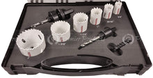 Makita 9 Piece - Electricians Bi-Metal Hole Saw Kit For Drills - Precise Boring Into All Materials
