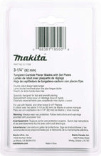 Makita 6 Piece - 3.25" Double Edge Planer Blade Set For 3.25" Planers - Fast & Long-Lasting Cutting For Hard Wood