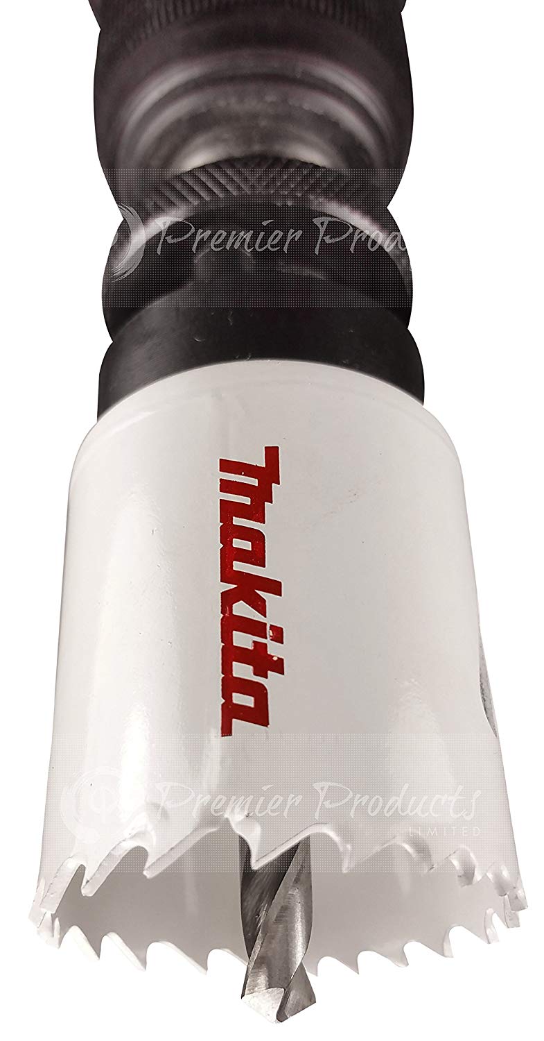 Makita 9 Piece - Electricians Bi-Metal Hole Saw Kit For Drills - Precise Boring Into All Materials