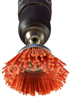 Makita 1 Piece - 2 Inch Nylon Cup Brush For Drills - Light-Duty Conditioning For All Applications - 80 Grit