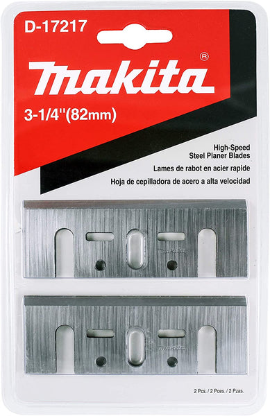 Makita 2 Piece - 3.25" HSS Planer Blades For 3.25" Planers - Fast Cutting For Hard Wood