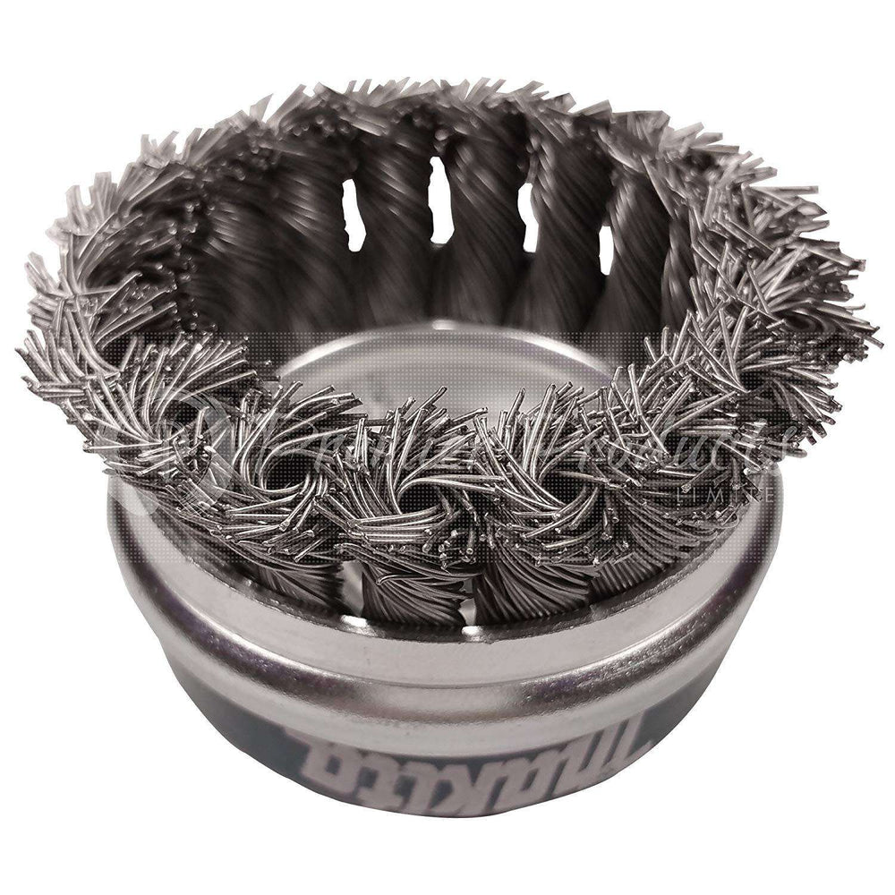 Wire Wheel Brush Cup Brush, Twisted Knotted Cup Brush for Grinders, 5/8  Inch-11 Threaded Arbor, 0.020 Inch x 3 Inch for Heavy Cleaning Rust,  Stripping
