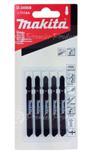 Makita 5 Piece - T Shank Jigsaw Blades For Jigsaws On Metal & Aluminum