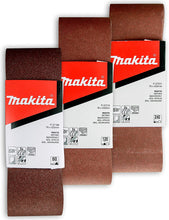 Makita 15 Piece - 3" Multi-Grit Sanding Belt Set For 3"x21" Belt Sanders – Complete Sanding Set For Wood & Metal - 60-240 Grits