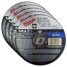 Milwaukee 5 Pack - 7 Inch Cut Off Blades For Circular Saws On Metal & Stainless Steel