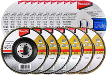Makita 16 Piece - 4.5" Cut Off Wheel & Multi Grit Flap Disc Set For Grinders