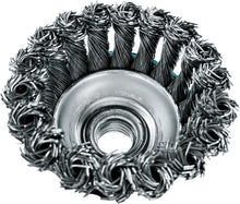 Makita 1 Piece - 3 Inch Knotted Wire Cup Brush For Grinders - Heavy-Duty Conditioning For Metal