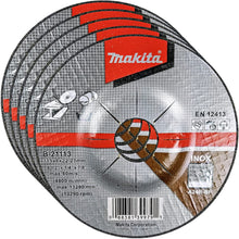 Makita 5 Pack - 4.5" Grinding Wheel For 4.5" Grinders - Ultra-Duty Grinding For Cast Iron, Stainless Steel & Metal - 4-1/2 x 1/4 x 7/8-Inch