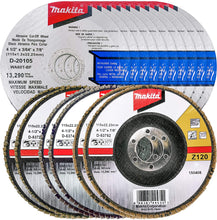 Makita 16 Piece - 4.5" Cut Off Wheel & Multi Grit Flap Disc Set For Grinders