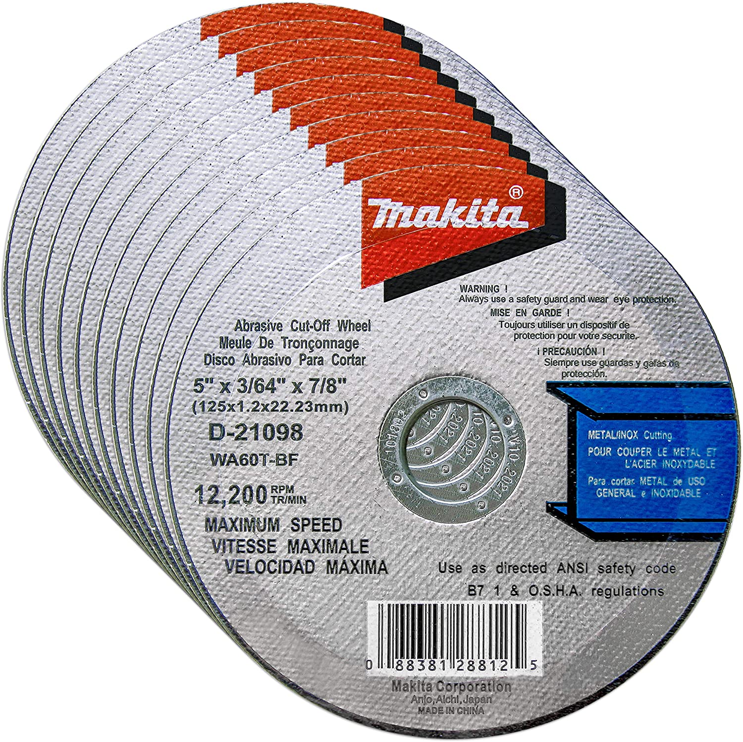 Makita Cut Off Wheel - 4.5 Grinders